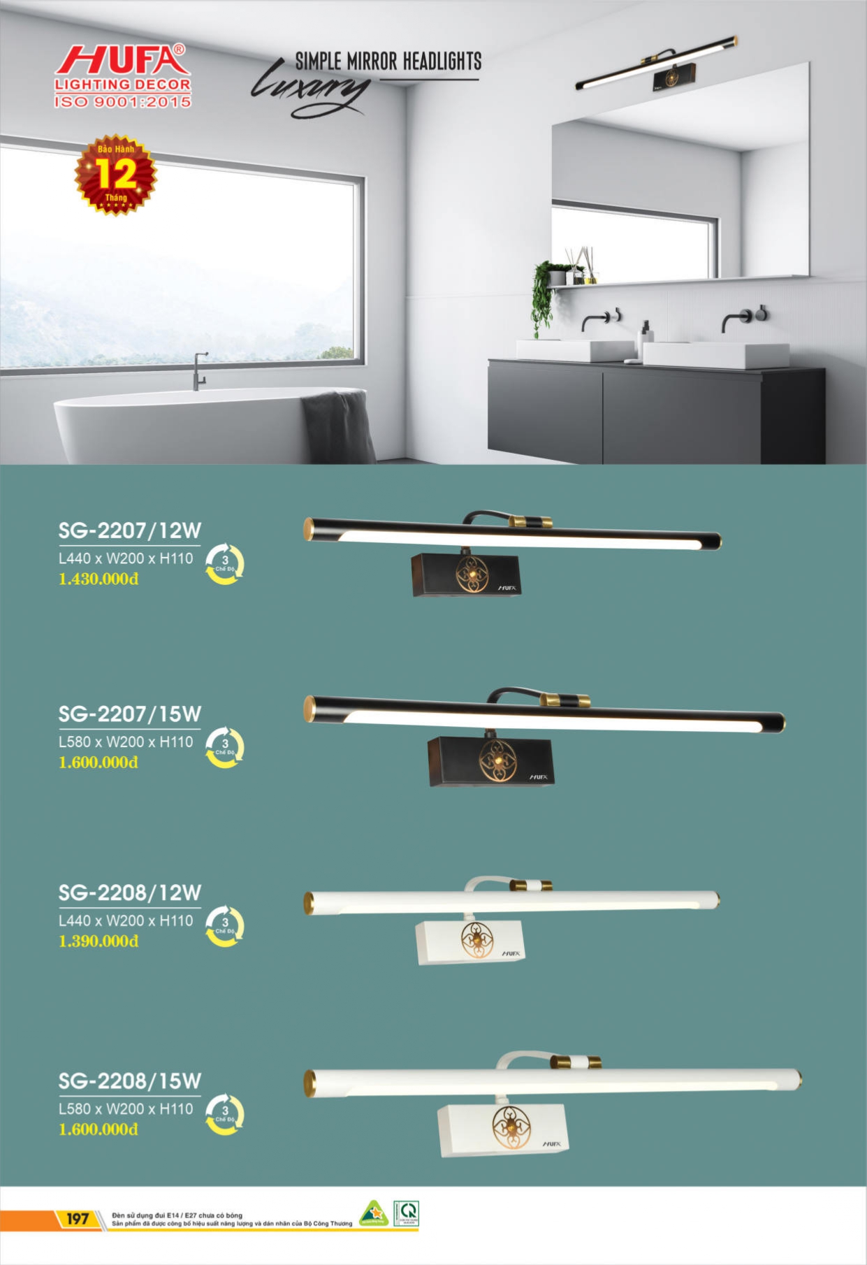 Bảng giá đèn LED HUFA 2026